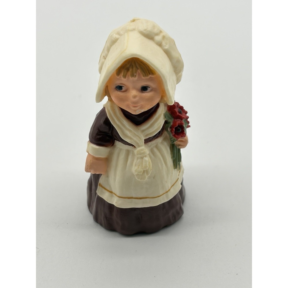 Vintage 1978 Hallmark Merry Miniature Pilgrim Girl Only Plastic Figure 2.25 in